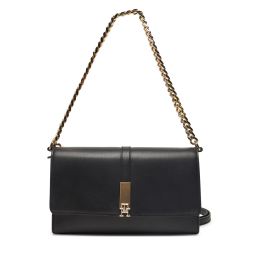 Снимка на Дамска чанта Tommy Hilfiger Th Heritage Conv Crossover Chain AW0AW17223 Черен
