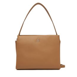 Снимка на Дамска чанта Tommy Hilfiger Th Legacy Med Satchel AW0AW17173 Кафяв