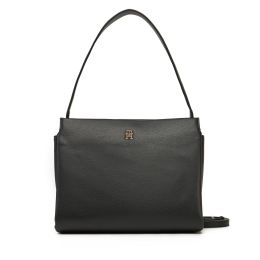 Снимка на Дамска чанта Tommy Hilfiger Th Legacy Med Satchel AW0AW17173 Черен