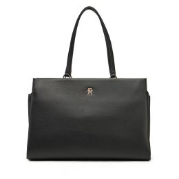 Снимка на Дамска чанта Tommy Hilfiger Th Legacy Tote AW0AW17197 Черен