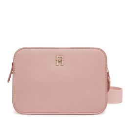 Снимка на Дамска чанта Tommy Hilfiger Th Logotape Camera Bag AW0AW17229 Розов