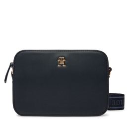 Снимка на Дамска чанта Tommy Hilfiger Th Logotape Camera Bag AW0AW17229 Тъмносин