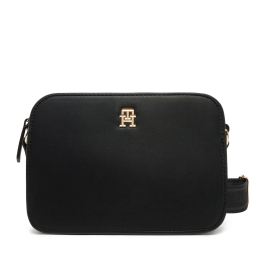 Снимка на Дамска чанта Tommy Hilfiger Th Logotape Camera Bag AW0AW17229 Черен