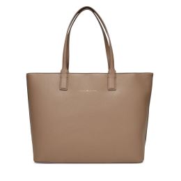 Снимка на Дамска чанта Tommy Hilfiger Th Logotape Tote AW0AW17449 Бежов