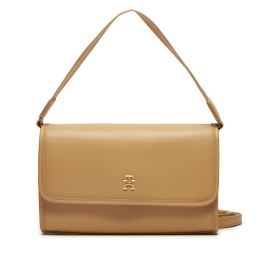 Снимка на Дамска чанта Tommy Hilfiger Th Monotype Shoulder Bag AW0AW16162 Бежов