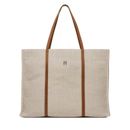 Снимка на Дамска чанта Tommy Hilfiger Th Premium Beach Le Tote AW0AW17418 Бежов