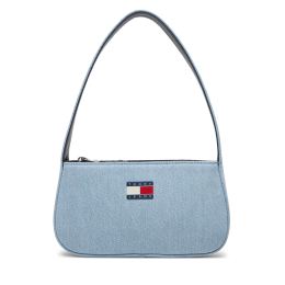 Снимка на Дамска чанта Tommy Jeans Tjw Ess Must Shoulder Bag Denim AW0AW17363 Светлосиньо