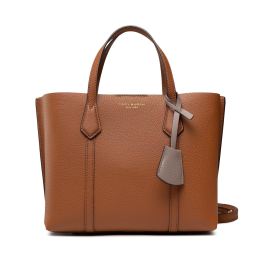 Снимка на Дамска чанта Tory Burch Perry Small Triple-Compartment Tote 81928 Кафяв