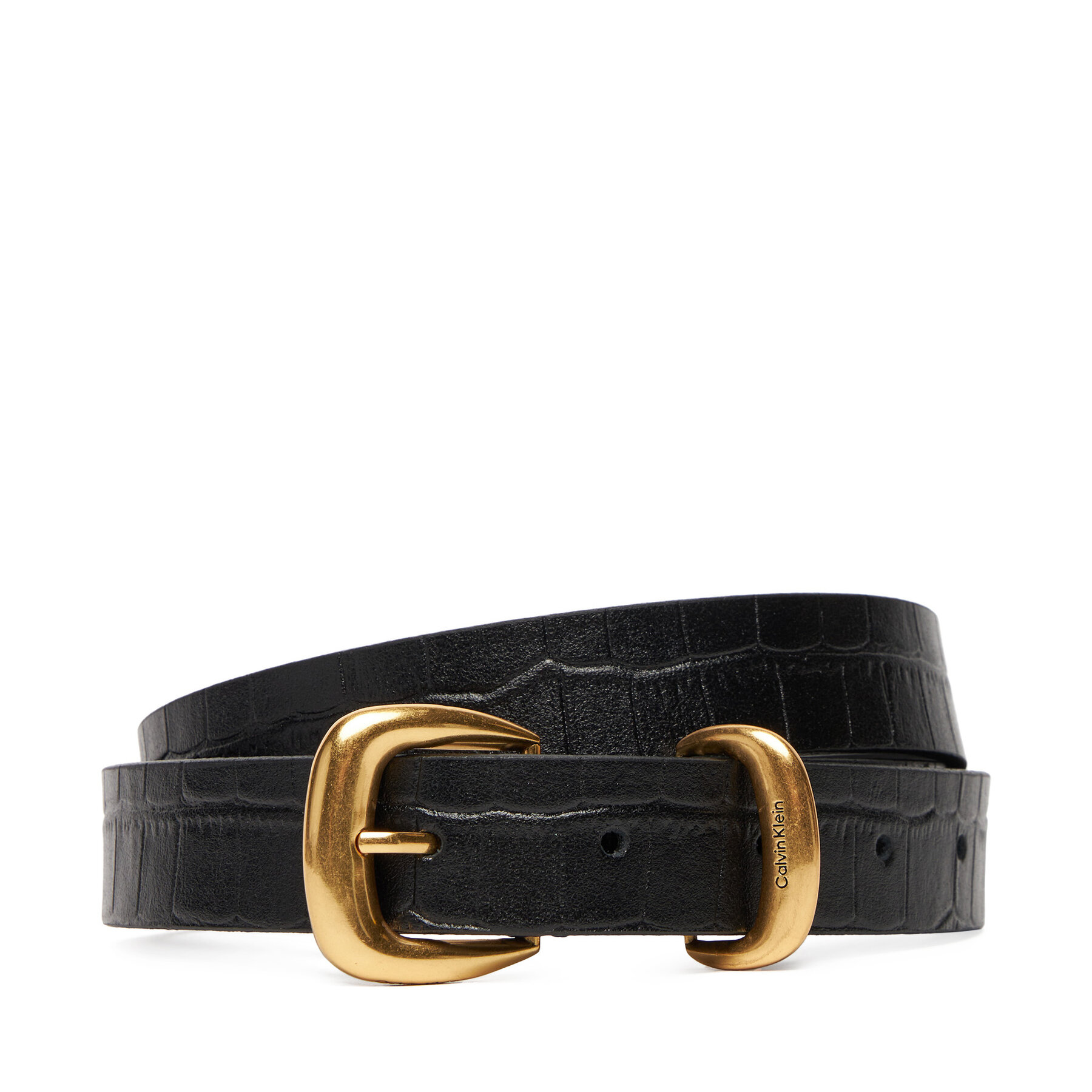 Снимка на Дамски колан Calvin Klein Bombay Strap Croc 25Mm Belt LV04F7056G Черен