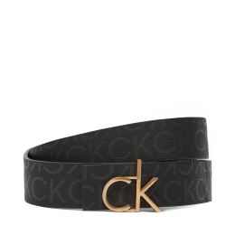 Снимка на Дамски колан Calvin Klein Ck Buckle Reversible Belt 30Mm Mono LV04F7038G Черен