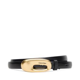 Снимка на Дамски колан Calvin Klein Elongated Chucnhy Buckle 15Mm LV04F7022G Черен