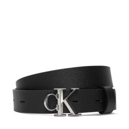 Снимка на Дамски колан Calvin Klein Facet Ck Buckle Pebble 25Mm LV04F7060G Черен