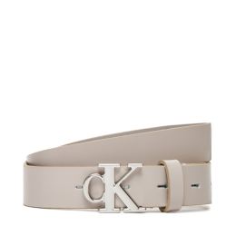 Снимка на Дамски колан Calvin Klein Monogram Plaque Buckle 25Mm LV04K7017G Бял
