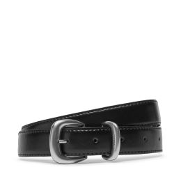 Снимка на Дамски колан Calvin Klein Sarah 2 Piece Logo Buckle Belt 25Mm LV04K7012G Черен