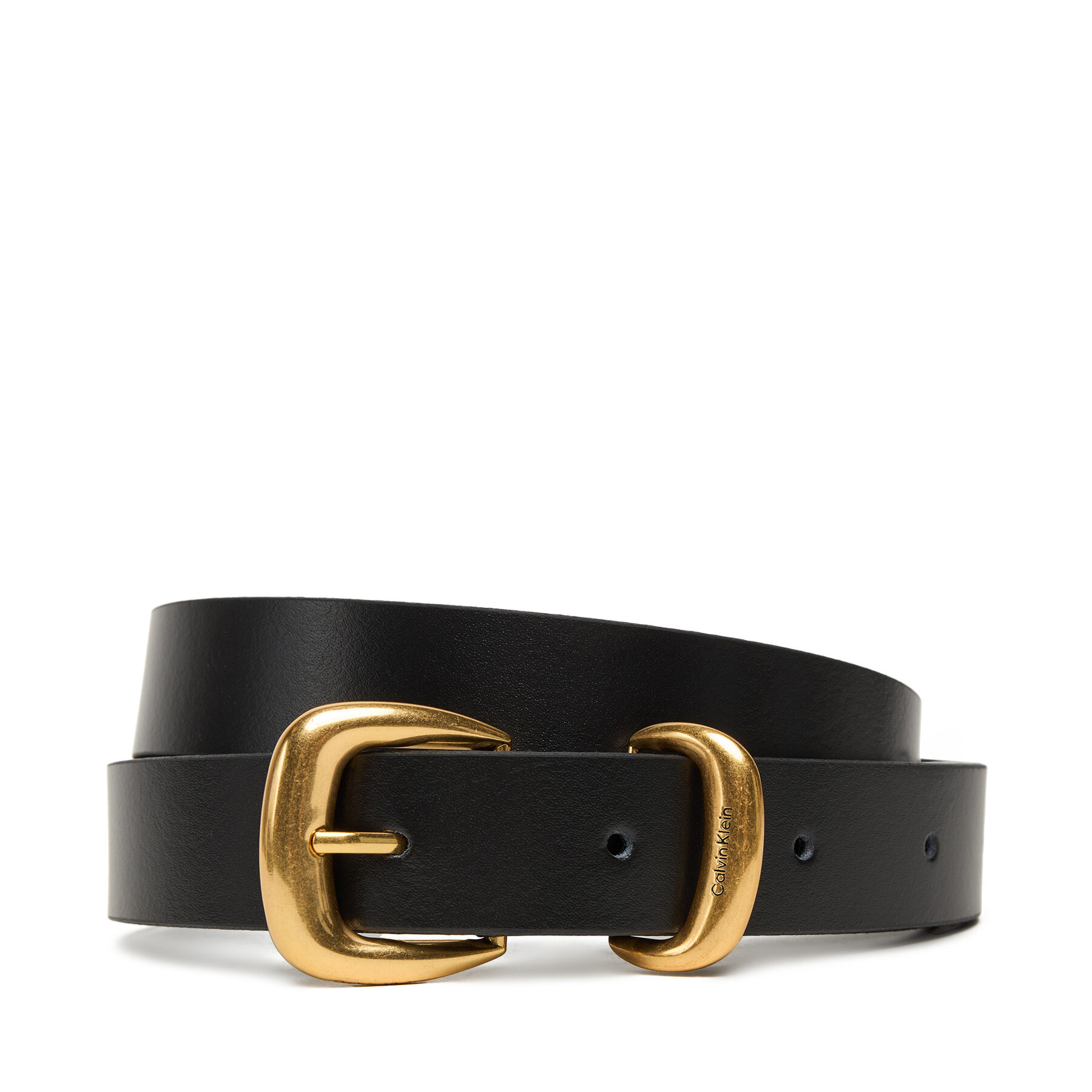 Снимка на Дамски колан Calvin Klein Sarah 2 Piece Logo Buckle Belt LV04K7012G Черен