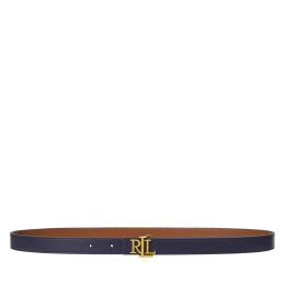 Снимка на Дамски колан LAUREN RALPH LAUREN Logo Reversible Embossed Skinny Belt 412959135002 Тъмносин