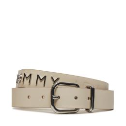 Снимка на Дамски колан Tommy Jeans Tjw Bold Leather 3.0 AW0AW16255 Екрю