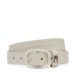 Снимка на Дамски колан Tommy Jeans Tjw Oval Tonal 3.0 AW0AW17392 Бял