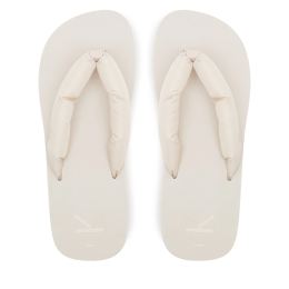 Снимка на Джапанки Calvin Klein Jeans Beach Sandal Flatform Ttxr Satin YW0YW01723 Бежов