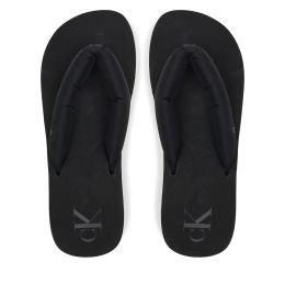 Снимка на Джапанки Calvin Klein Jeans Beach Sandal Flatform Ttxr Satin YW0YW01723 Черен