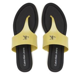 Снимка на Джапанки Calvin Klein Jeans Flat Sandal Toepost Mg YW0YW01691 Зелен