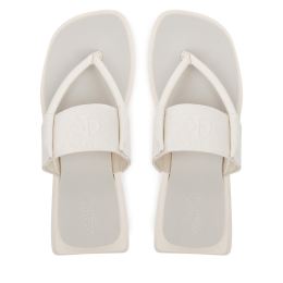 Снимка на Джапанки Calvin Klein Jeans Sq Low Wedge Sandal Rope YW0YW01717 Бежов