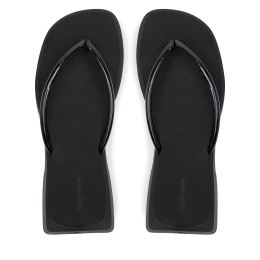 Снимка на Джапанки Calvin Klein Jeans Sq Low Wedge Sandal Stitch YW0YW01716 Черен