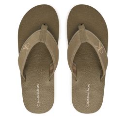 Снимка на Джапанки Calvin Klein Jeans Thong+ Cv YM0YM01235 Каки