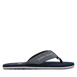 Снимка на Джапанки Tommy Hilfiger Chambray Beach Sandal FM0FM05570 Тъмносин