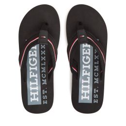 Снимка на Джапанки Tommy Hilfiger Corporate Hilfiger Beach FM0FM05436 Черен