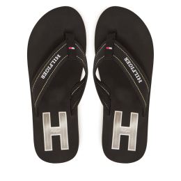 Снимка на Джапанки Tommy Hilfiger Hilfiger H Padded Beach Sandal FM0FM05536 Черен