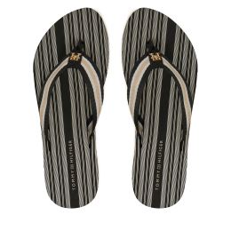 Снимка на Джапанки Tommy Hilfiger Im Th Print Beach Sandal FW0FW08370 Черен