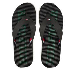 Снимка на Джапанки Tommy Hilfiger Massage Beach Sandal FM0FM05443 Черен