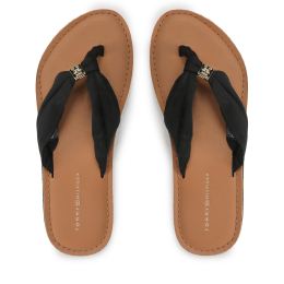 Снимка на Джапанки Tommy Hilfiger Th Elevated Beach Sandal FW0FW06985 Черен