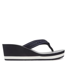Снимка на Джапанки Tommy Hilfiger Th Stripes Wedge Beach Sandal FW0FW08521 Син