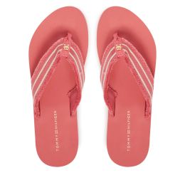 Снимка на Джапанки Tommy Hilfiger TH Webbing Beach Sandal FW0FW08739 Коралов