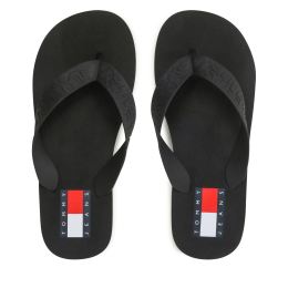 Снимка на Джапанки Tommy Jeans Tjw Flag Eva Beach Sandal EN0EN02194 Черен