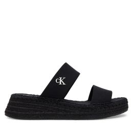 Снимка на Еспадрили Calvin Klein Jeans Sporty Rope Mg Lth Webbing YW0YW01704 Черен