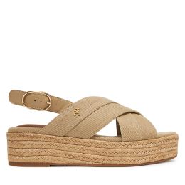 Снимка на Еспадрили Tommy Hilfiger Denim Espadrille Platform Sandal FW0FW08669 Бежов