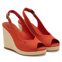 Снимка на Еспадрили Tommy Hilfiger Flag High Wedge Espad Slingback FW0FW08597 Оранжев