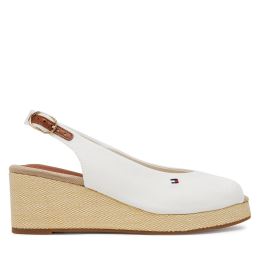 Снимка на Еспадрили Tommy Hilfiger Flag Mid Wedge Espad Slingback FW0FW08595 Бял