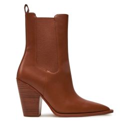Снимка на Каубойски обувки Michael Kors Leni Leather Boot 40T4LNHE5L Кафяв