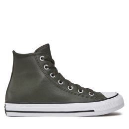 Снимка на Кецове Converse Chuck Taylor All Star Faux Leather Hi A09481C 371 Зелен