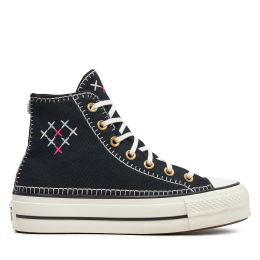 Снимка на Кецове Converse Chuck Taylor All Star Lift Crafted Stitching Platform Hi A08731C Черен