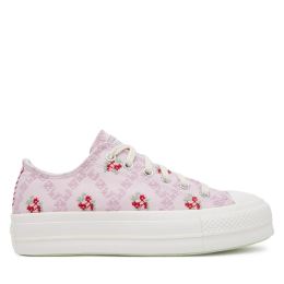Снимка на Кецове Converse Chuck Taylor All Star Lift Platform Rose Cross Stitch A13660C Розов