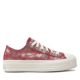 Снимка на Кецове Converse Chuck Taylor All Star Lift Platform Suede Shimmer A11634C Розов