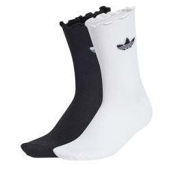 Снимка на Комплект 2 чифта дълги чорапи дамски adidas Ruffle Sock 2P JD5623 Бял