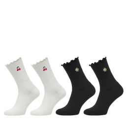 Снимка на Комплект 2 чифта дълги чорапи дамски Aldo Sozer 13995062 Бял