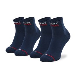 Снимка на Комплект 2 чифта дълги чорапи мъжки Tommy Jeans 701218956 Тъмносин