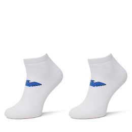 Снимка на Комплект 2 чифта къси чорапи мъжки Emporio Armani EM000538 AF12299 M0082 Бял